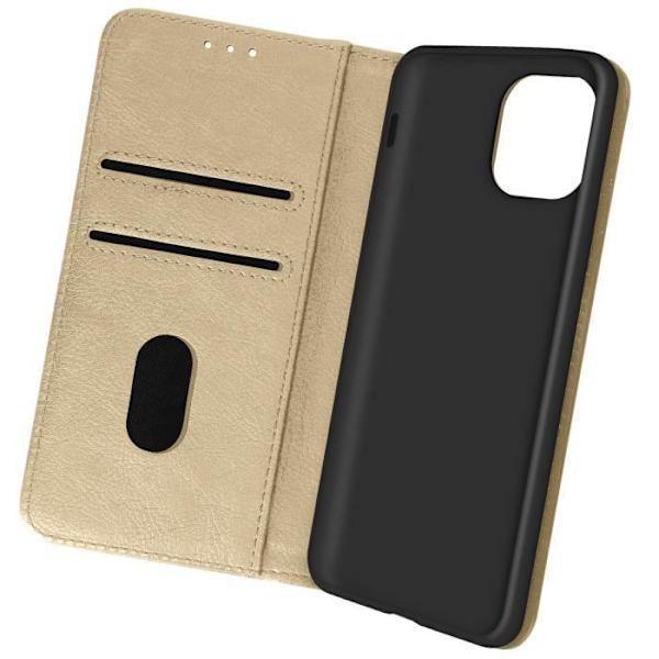 Housse iPhone 13 Pro Max - AVIZAR - Chesterfield - Videostöd - Plånbok - Gul Gul