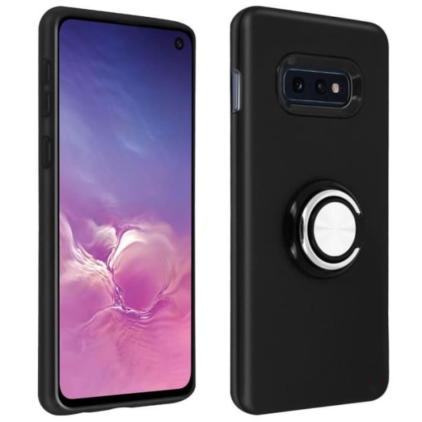 Samsung Galaxy S10e -kotelo Iskunkestävä rengastukivideotuki Musta