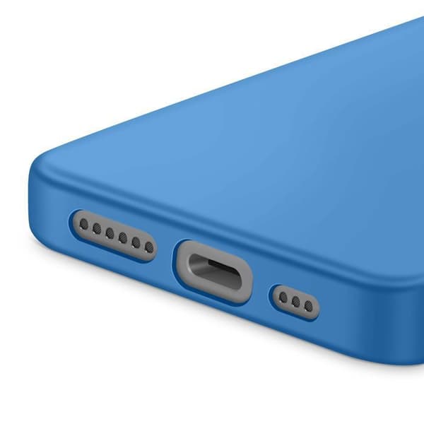 iPhone 17:n silikonikuori Soft-Touch -viimeistely Fast Cover -sarja – Sininen Blå