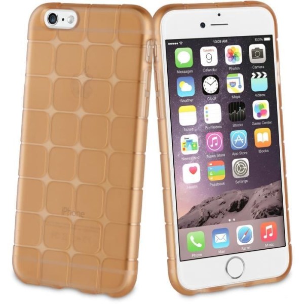 MUVIT LIFE mjukt fodral Sixty Brown: Apple iPhone 6 / 6S / 7 / 8