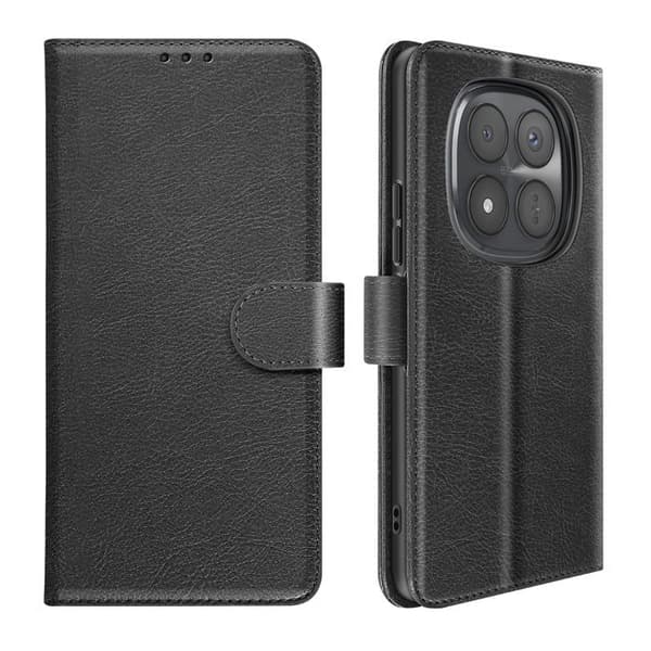 Xiaomi Redmi Note 15 Pro Plus 5G Chesterfield Standetui Sort Svart
