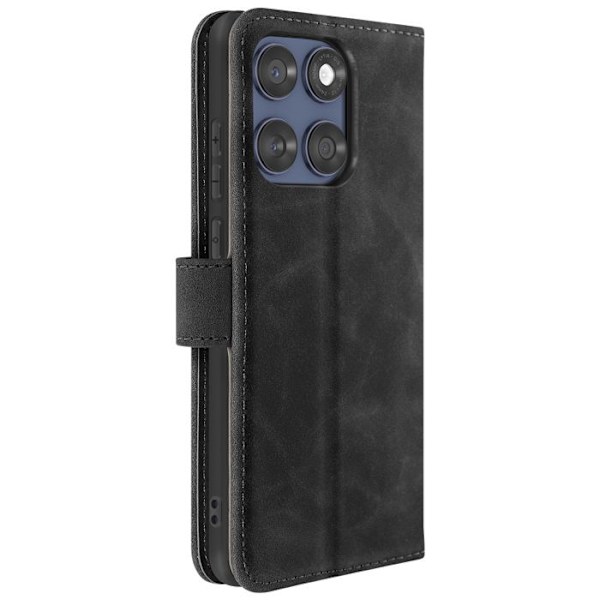 Housse Folio til Motorola Edge 60 Fusion og Edge 60 Videostøtte Sort Svart