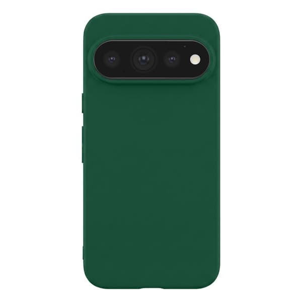 Silicone Cover til Pixel 11 Pro, Stødabsorberende, Olieforsinket, Mørkegrøn Grön