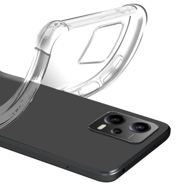 Fodral för Poco X5 och Redmi Note 12 5G Stötsäker + Transparent härdat glas Vit