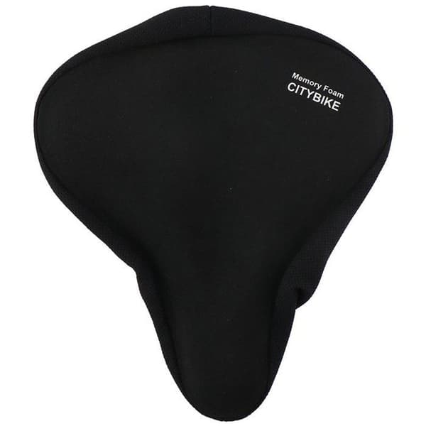 Cykelsædeovertræk - Dunlop - Memory skum - Sort - 26x23,5 cm - 150 g sort