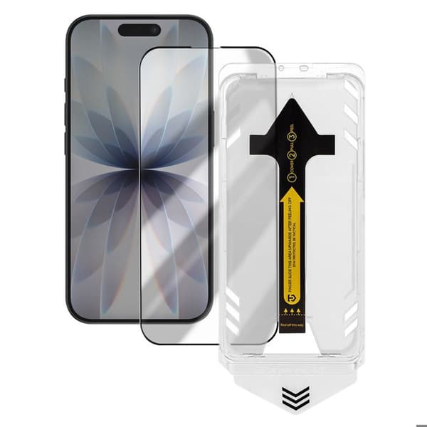 Härdat Glas - TACTICAL - iPhone 17 - Stötresistent - Multilager - Applicator Ingår Svart
