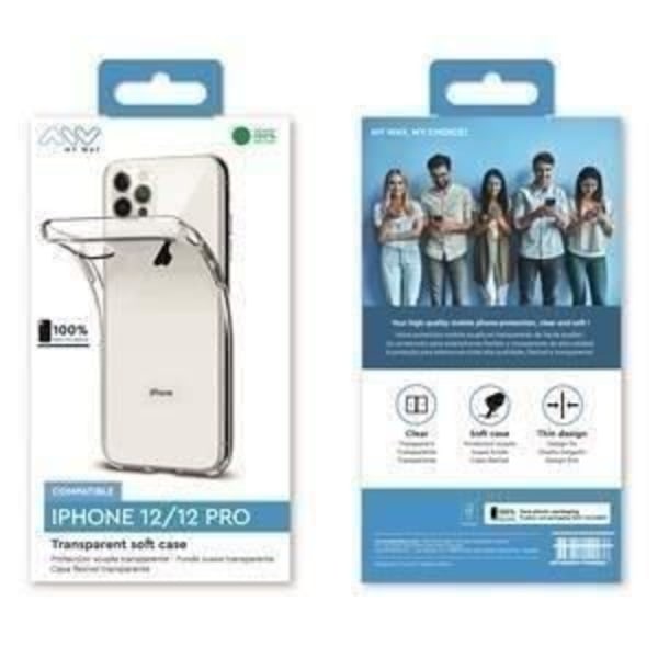 MYWAY Transparent mjukt fodral: iPhone 12 / 12 Pro