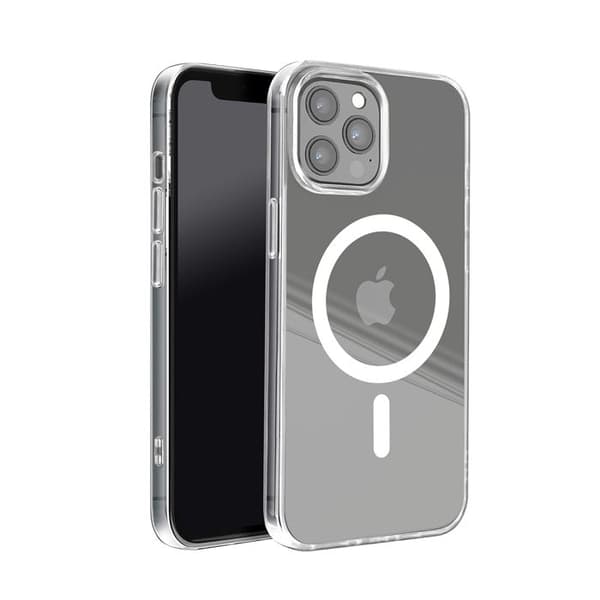 Skydd för iPhone 12 Pro Max MagSafe Stötdämpning Anti-gulning Rhinoshield Transparent Vit