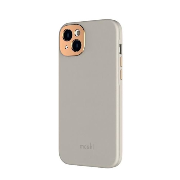 Moshi Napa MagSafe - Lædercover til iPhone 14 Max (Serene Grey) - 4711064646115