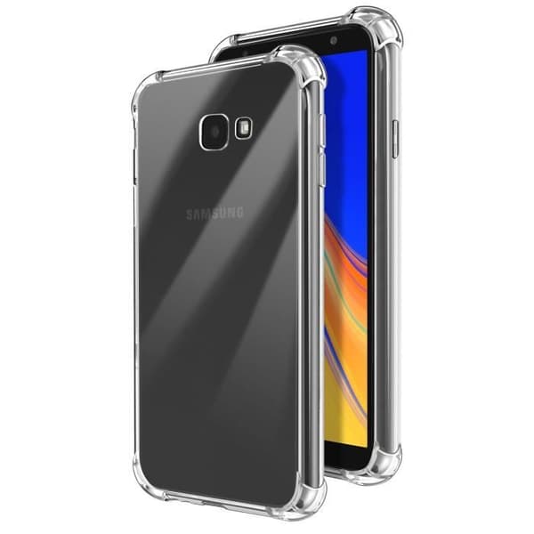 Stötsäker Skal - Samsung - Galaxy J4 Plus - Flexibel - Transparent - Förstärkta Hörn Transparent