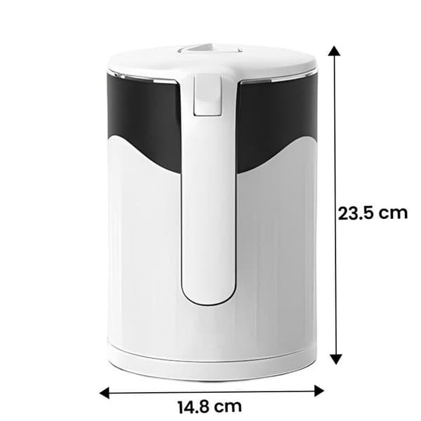 Elkedel - AVIZAR - Rustfrit stål 1.8L - 1500W - Automatisk sluk - Rustfrit stål 304 Vit