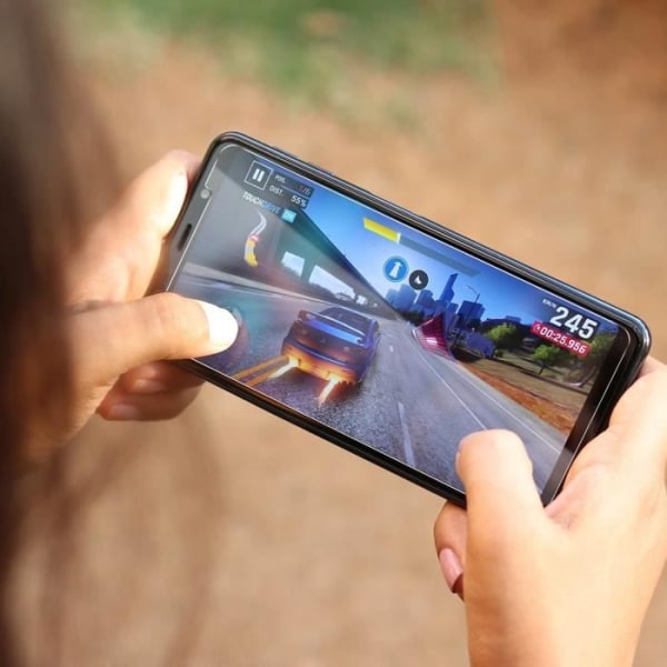 Näytönsuojakuori - AVIZAR - Samsung Galaxy A7 2018 - Karkaistu lasi 9H - Ultra ohut 0.33 mm - Jälkienkestävä