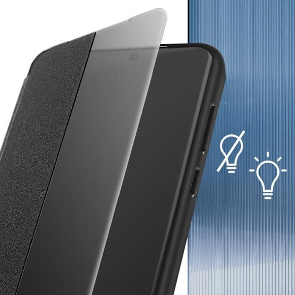 Huawei P60 Pro Case -ikkuna, musta kotelo