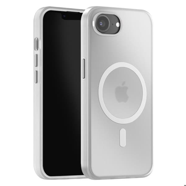 Coque MagSafe - Matt - iPhone 16e - 360° Skydd - Genomskinlig - Vit Vit