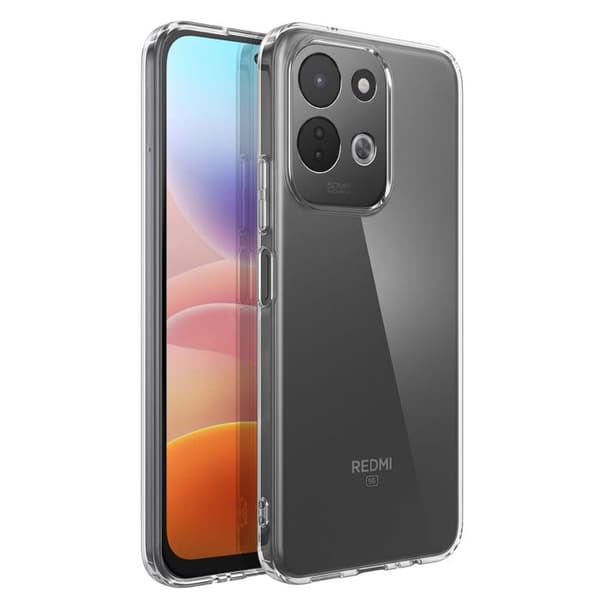 Siliconfodral för Xiaomi Redmi 17, mjukt och repfritt, transparent Vit