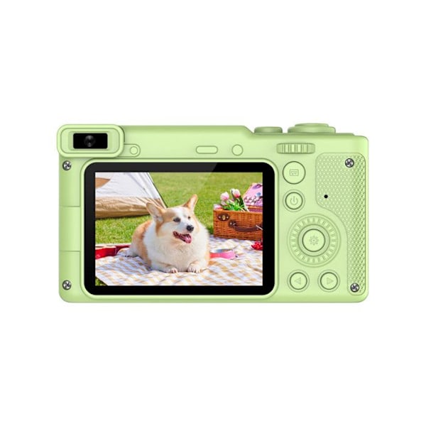 Digital kamera Insteen 50 MP Video 4K med ljusgrönt stativ Grön