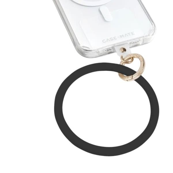 Armbånd til telefon - CASE-MATE - Mate Phone Bangle - Sort silicone - Lader uden at tage af - Håndfri Svart