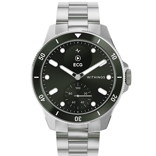 Montre Connectée ScanWatch Nova Suivi Santé Autonomie 30j Étanche 100m Withings Vert Grön