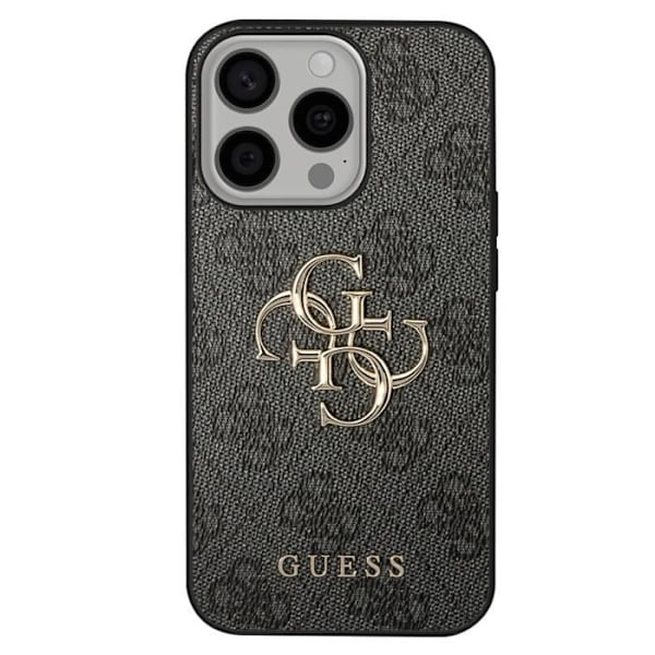 Coque til iPhone 13 Pro med præcise udskæringer og hævede kanter Guess Sort Svart