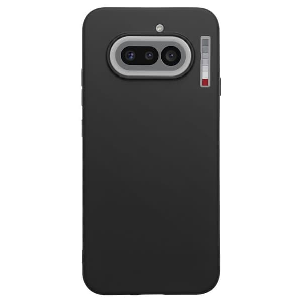 Silicone Cover til Nothing Phone 4a, Stødabsorberende, Olieforsinket, Sort Svart