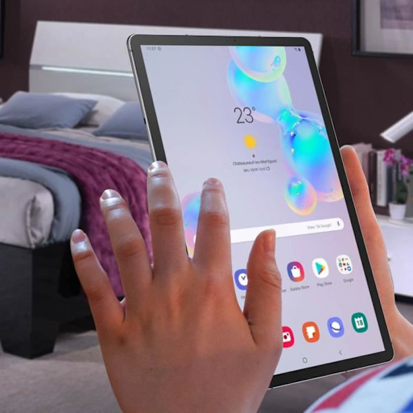 Komplett Block Galaxy Tab S6 10.5 Original LCD-skärm och pekglas - Svart