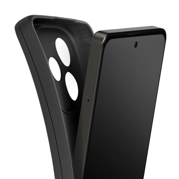 Silikone Cover - AVIZAR - Oppo A5 Pro - Forstærket Beskyttelse - Sort - Tilpasset Svart