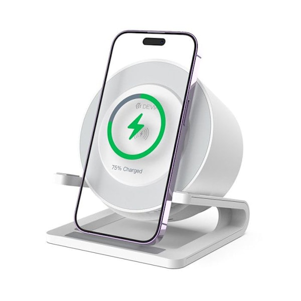 Bluetooth-högtalare 5.2 med Nattljus och Induktionsladdare 15W Devia Vit Vit