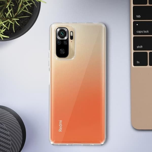 Coque - Xiaomi - Redmi Note 10 / Note 10s - Flexibel - Ultra-tunn - Transparent Vit Klar vit