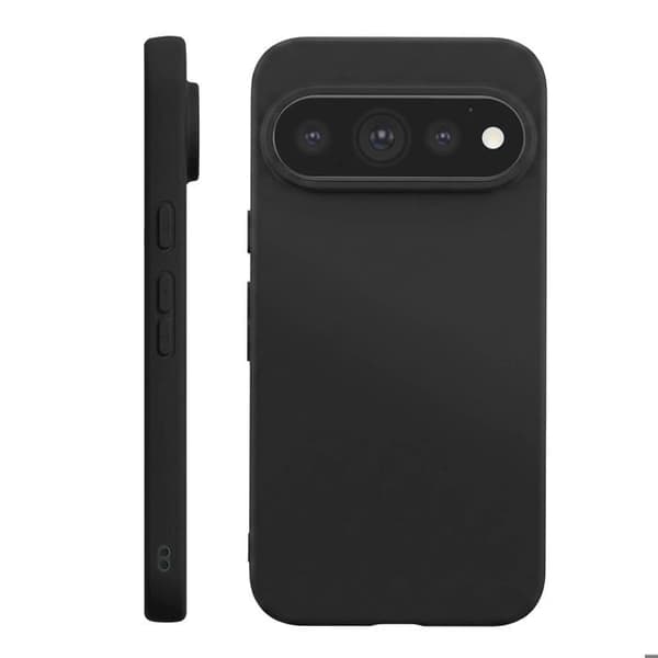 Siliconfodral för Pixel 11 Pro, Stötsäkert, Oljeavvisande, Svart Svart