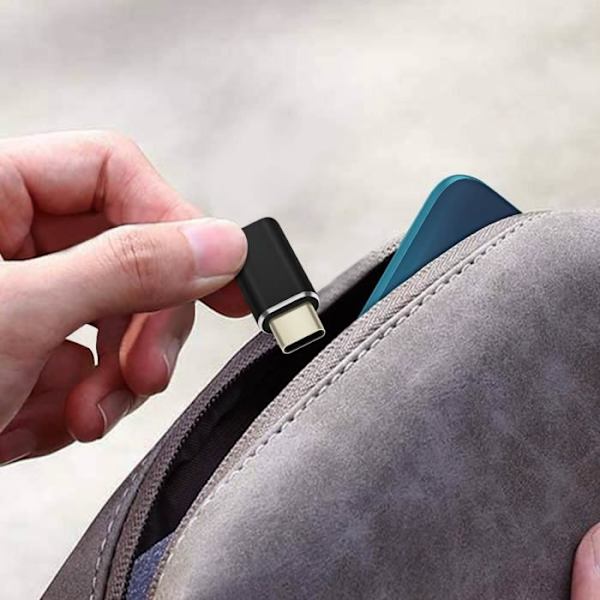 Lightning-USB-C-sovitin - MAXLIFE - Lataus ja synkronointi - Kompakti - Musta