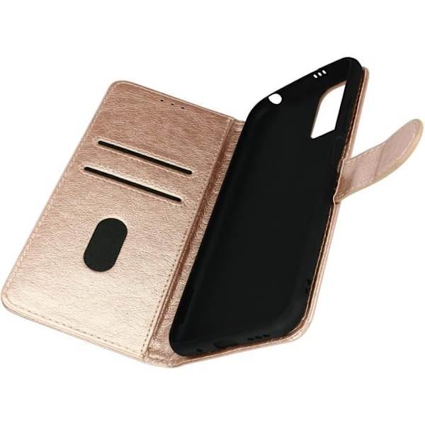 Folio-kotelo - AVIZAR - Xiaomi Redmi Note 10 5G/Poco M3 Pro - Rose - Ekologinen tekonahka - Tukitoiminto Rosa