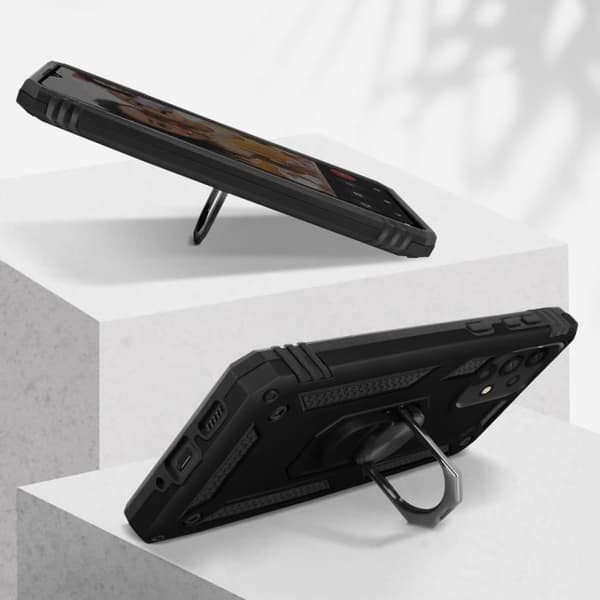 Coque - Samsung - Galaxy A33 5G - Stødabsorberende - Video Støtte Ring - Sort Svart