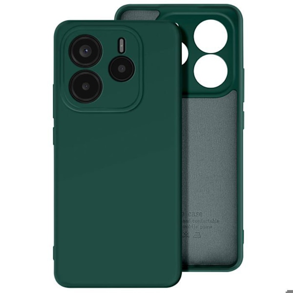 Fodral för Xiaomi Redmi Note 14 5G Semihård Soft-touch Anti-spår Grön gran Grön