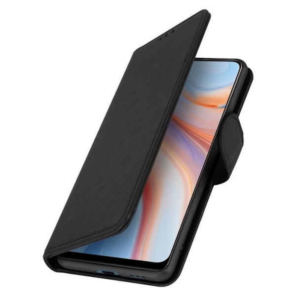 AVIZAR-suojakotelo Oppo Reno 4:lle - Musta - Korttitolppa ja tuki Svart