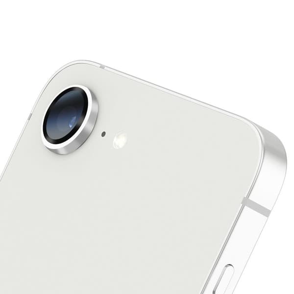 Härdat Glas Kamera för iPhone 16 Stötsäker Oförändrad Bildkvalitet Zanaé Silver Grå