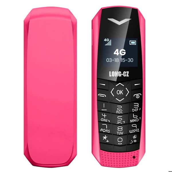 Mini telefon - AVIZAR - Ultratunn - 4G LTE - Batteritid 5 timmar - Inbyggd Bluetooth