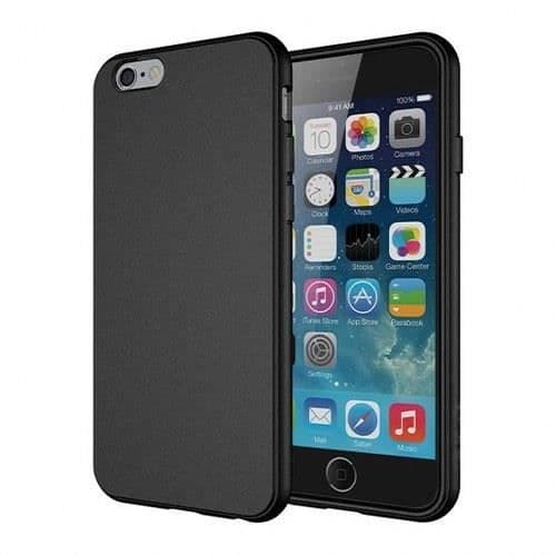 Telefondæksel - MW - iPhone 6/6S - TPU - Sort - Beskyttelse mod stød og ridser Svart