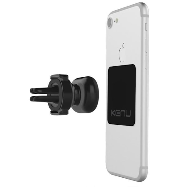 Telefonstöd - KENU - Airframe Magnetic - 360° roterande - Fäste för luftgaller - Svart Svart