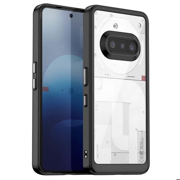 Stötskydd - AVIZAR - Nothing Phone 3a - Svart - Optimal Skydd - Ren Design Svart