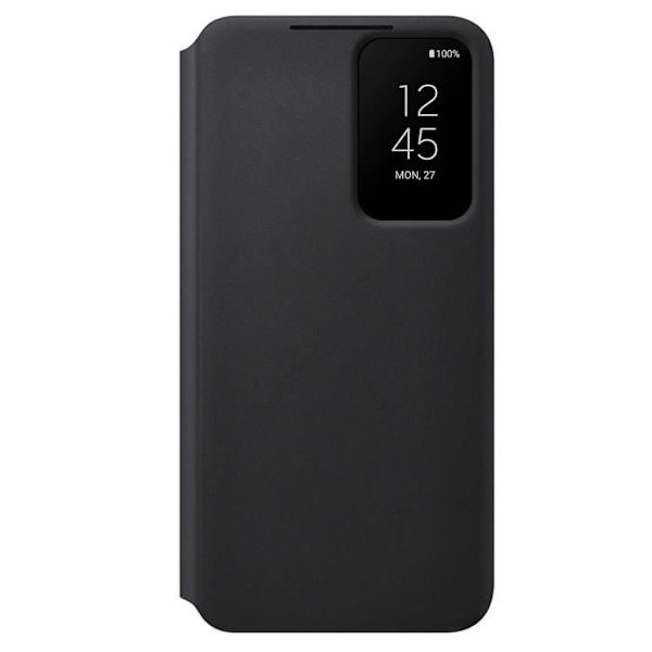 Kotelo - Samsung - Galaxy S22 Plus - Smart Clear View Cover - Musta - Täydellinen suojaus Svart