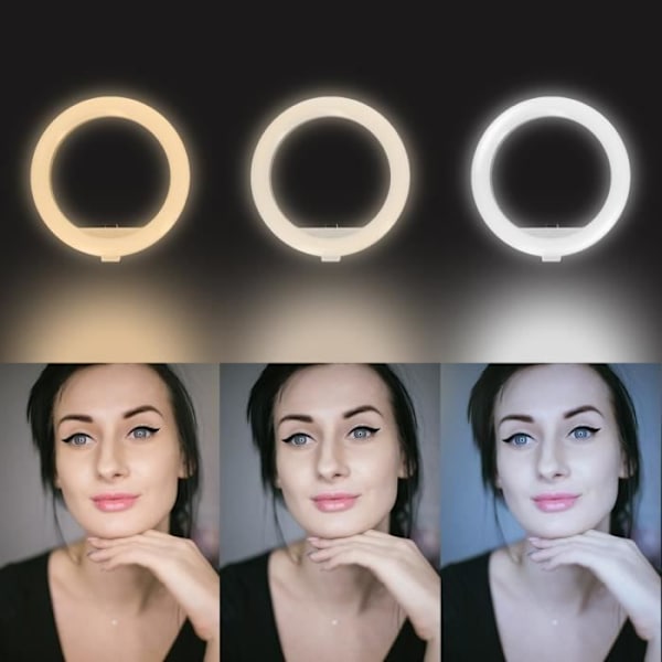 Perche Selfie - LinQ - ZP9906 - Integroitu ring light - Bluetooth-kaukosäädin - 70 cm säilytettävä
