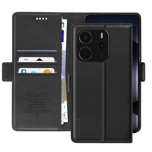Etui til Xiaomi Redmi Note 14 4G Videostøtte Sort Svart