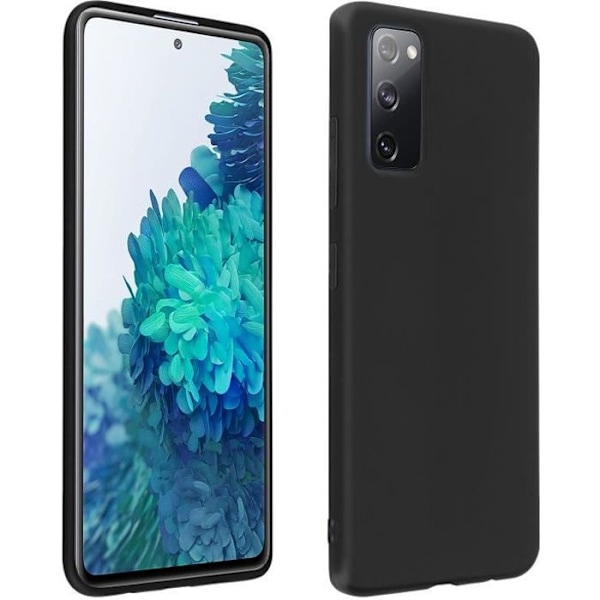 Samsung Galaxy S20 FE Pehmeä joustava iskunkestävä mattapintainen musta kuori Svart