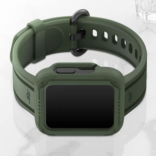 AVIZAR armbånd til Xiaomi Redmi Watch 2 Lite i grøn silikone med hævede kanter og justerbar rem Grön