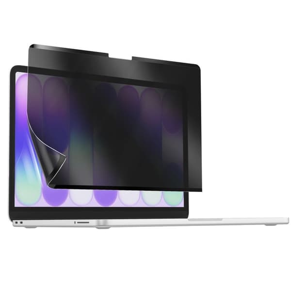 Skærmbeskyttelse til MacBook Neo 13" Anti-Spion Magnetisk Fastgørelse Sort Transparent