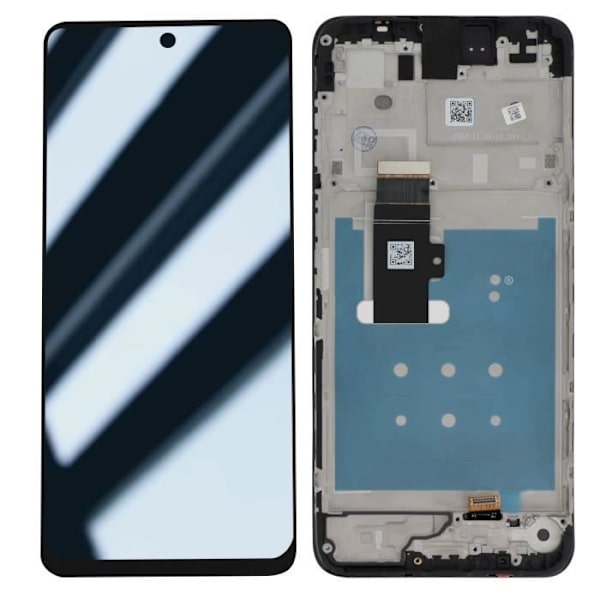 Original Motorola G13 LCD-skärm + pekglas (med ram) Motorola ljusgrå Grå