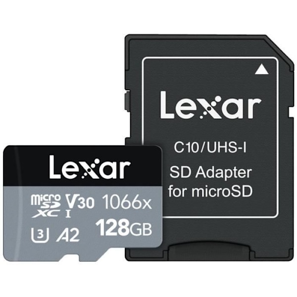 LEXAR High Performance MicroSDXC-kort 1066X 128GB 160 MB/s