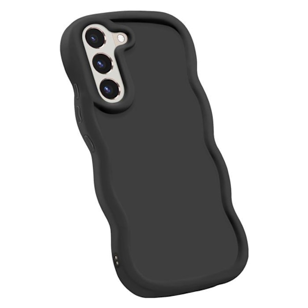 Skyddsfodral för Samsung Galaxy S22 Silikon Stötabsorberande Candy-serien Svart Svart