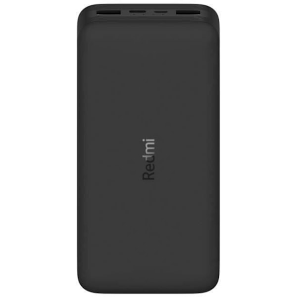 XIAOMI - Redmi Snabbladdning Bärbart Batteri - 20000 mAh - Svart