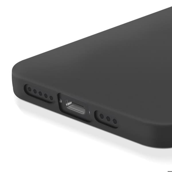Cover til iPhone 17e Silikone Blød Mat Finish Akashi Sort Svart